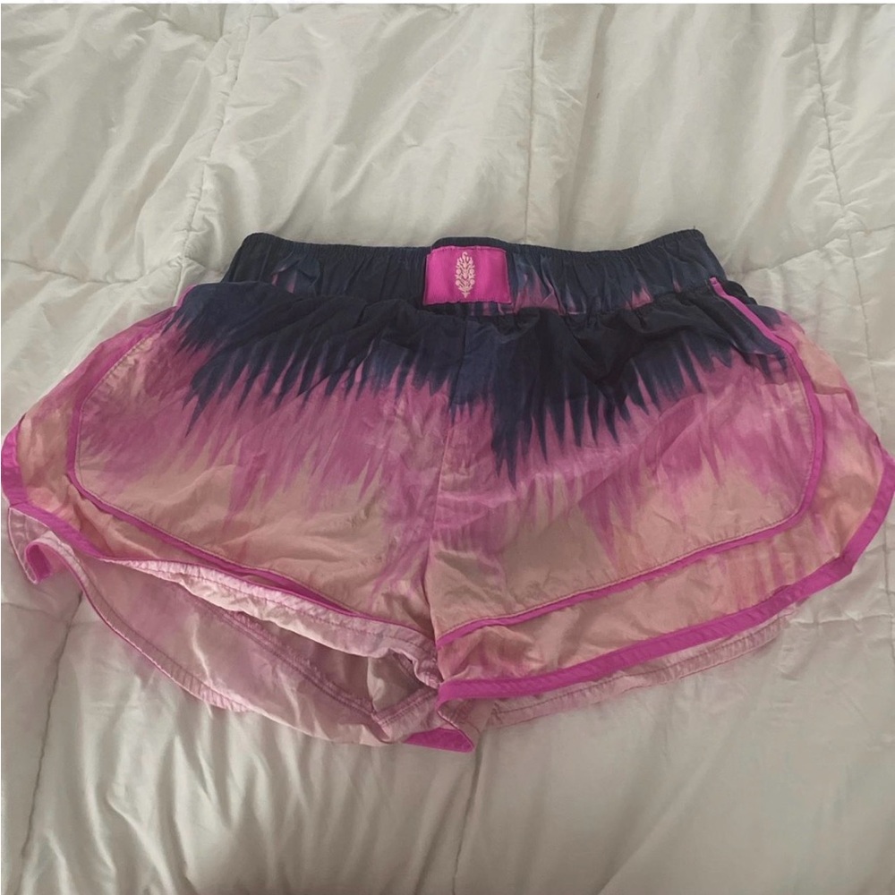 FP Movement by Free People Pink and Black Athletic Shorts